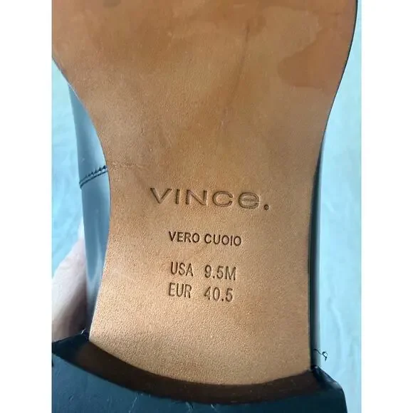 Vince | Women’s 9.5 | Black Leather Naomi Loafers | Contemporary Minimalist EUC - Picture 6 of 9